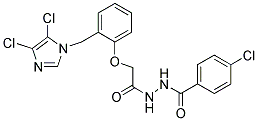 N'1-(4-CHLOROBENZOYL)-2-(2-[(4,5-DICHLORO-1H-IMIDAZOL-1-YL)METHYL]PHENOXY)ETHANOHYDRAZIDE Struktur