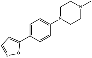 1-[4-(5-ISOXAZOLYL)PHENYL]-4-METHYLPIPERAZINE Struktur