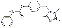 4-[(1,3,5-TRIMETHYL-1H-PYRAZOL-4-YL)METHYL]PHENYL N-PHENYLCARBAMATE Struktur