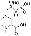 (+/-)-3-(2-CARBOXY-PIPERAZIN-4-YL) PROPYL-1-PHOSPHONIC ACID-[PROPYL-1,2-3H]- Struktur