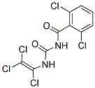 N-(2,6-DICHLOROBENZOYL)-N'-(1,2,2-TRICHLOROVINYL)UREA Struktur