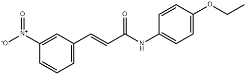 N-(4-ETHOXYPHENYL)-3-(3-NITROPHENYL)ACRYLAMIDE Struktur