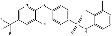 4-([3-CHLORO-5-(TRIFLUOROMETHYL)-2-PYRIDINYL]OXY)-N-(2,3-DIMETHYLPHENYL)BENZENESULFONAMIDE Struktur