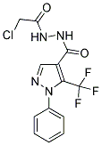 N'4-(2-CHLOROACETYL)-1-PHENYL-5-(TRIFLUOROMETHYL)-1H-PYRAZOLE-4-CARBOHYDRAZIDE Struktur