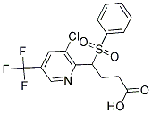 4-[3-CHLORO-5-(TRIFLUOROMETHYL)-2-PYRIDINYL]-4-(PHENYLSULFONYL)BUTANOIC ACID Struktur