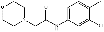 N-(3-CHLORO-4-METHYLPHENYL)-2-MORPHOLINOACETAMIDE Struktur