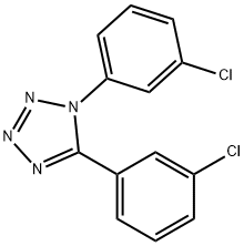 1,5-BIS(3-CHLOROPHENYL)-1H-1,2,3,4-TETRAAZOLE Struktur