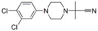 2-[4-(3,4-DICHLOROPHENYL)PIPERAZINO]-2-METHYLPROPANENITRILE Struktur