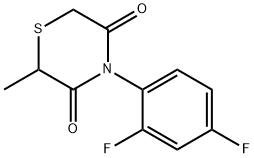 4-(2,4-DIFLUOROPHENYL)-2-METHYL-3,5-THIOMORPHOLINEDIONE Struktur