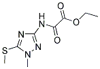 ETHYL 2-([1-METHYL-5-(METHYLTHIO)-1H-1,2,4-TRIAZOL-3-YL]AMINO)-2-OXOACETATE Struktur