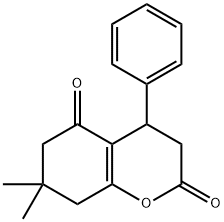 7,7-DIMETHYL-4-PHENYL-4,6,7,8-TETRAHYDRO-2H-CHROMENE-2,5(3H)-DIONE Struktur