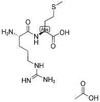 H-ARG-MET-OH ACETATE SALT Struktur