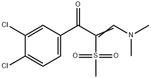 1-(3,4-DICHLOROPHENYL)-3-(DIMETHYLAMINO)-2-(METHYLSULFONYL)-2-PROPEN-1-ONE Struktur