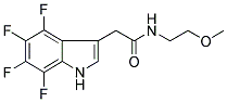 4,5,6,7-TETRAFLUORO-N-(2-METHOXYETHYL)-3-INDOLEACETAMIDE Struktur