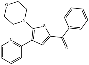 [5-MORPHOLINO-4-(2-PYRIDINYL)-2-THIENYL](PHENYL)METHANONE Struktur