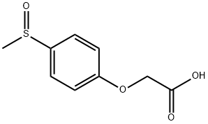 [4-(METHYLSULFINYL)PHENOXY]ACETIC ACID Struktur