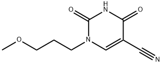 1-(3-METHOXYPROPYL)-2,4-DIOXO-1,2,3,4-TETRAHYDRO-5-PYRIMIDINECARBONITRILE Struktur