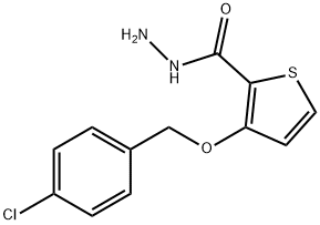 3-[(4-CHLOROBENZYL)OXY]-2-THIOPHENECARBOHYDRAZIDE Struktur