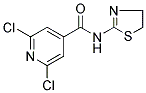 N4-(4,5-DIHYDRO-1,3-THIAZOL-2-YL)-2,6-DICHLOROISONICOTINAMIDE Struktur