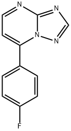 7-(4-FLUOROPHENYL)[1,2,4]TRIAZOLO[1,5-A]PYRIMIDINE Struktur