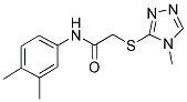 N-(3,4-DIMETHYLPHENYL)-2-[(4-METHYL-4H-1,2,4-TRIAZOL-3-YL)SULFANYL]ACETAMIDE Struktur