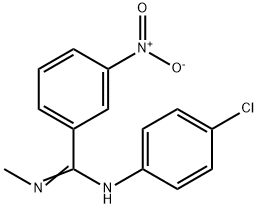 N-(4-CHLOROPHENYL)-N'-METHYL-3-NITROBENZENECARBOXIMIDAMIDE Struktur