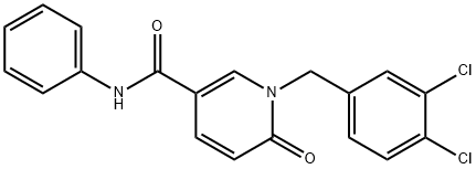 1-(3,4-DICHLOROBENZYL)-6-OXO-N-PHENYL-1,6-DIHYDRO-3-PYRIDINECARBOXAMIDE Struktur