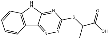 2-(2,3,6-TRIAZINO[5,4-B]INDOL-3-YLTHIO)PROPANOIC ACID Struktur