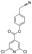 4-(CYANOMETHYL)PHENYL 2,6-DICHLOROISONICOTINATE Struktur