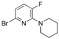 6-BROMO-3-FLUORO-2-PIPERIDIN-1-YLPYRIDINE Struktur