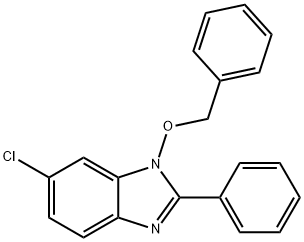 1-(BENZYLOXY)-6-CHLORO-2-PHENYL-1H-1,3-BENZIMIDAZOLE Struktur