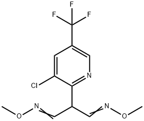 2-[3-CHLORO-5-(TRIFLUOROMETHYL)-2-PYRIDINYL]MALONALDEHYDE BIS(O-METHYLOXIME) Struktur