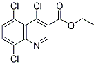 ETHYL 4,5,8-TRICHLORO-3-QUINOLINECARBOXYLATE Struktur