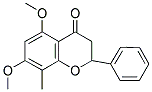 5,7-DIMETHOXY-8-METHYLFLAVANONE Struktur