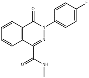 3-(4-FLUOROPHENYL)-N-METHYL-4-OXO-3,4-DIHYDRO-1-PHTHALAZINECARBOXAMIDE Struktur