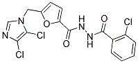 N'2-(2-CHLOROBENZOYL)-5-[(4,5-DICHLORO-1H-IMIDAZOL-1-YL)METHYL]FURAN-2-CARBOHYDRAZIDE Struktur