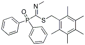 2,3,4,5,6-PENTAMETHYLBENZYL N-METHYLOXO(DIPHENYL)PHOSPHORANECARBOXIMIDOTHIOATE Struktur