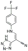 2-(2H-2,3,4,5-TETRAAZOLYL)-3-((4-(TRIFLUOROMETHYL)PHENYL)AMINO)PROP-2-ENENITRILE Struktur