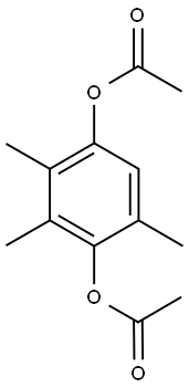 4-(ACETYLOXY)-2,3,5-TRIMETHYLPHENYL ACETATE Struktur