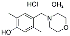 2,5-DIMETHYL-4-(4-MORPHOLINOMETHYL)PHENOL HYDROCHLORIDE HYDRATE Struktur