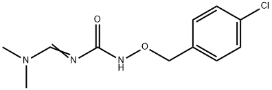 N-[(4-CHLOROBENZYL)OXY]-N-[(DIMETHYLAMINO)METHYLENE]UREA Struktur