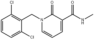 1-(2,6-DICHLOROBENZYL)-N-METHYL-2-OXO-1,2-DIHYDRO-3-PYRIDINECARBOXAMIDE Struktur