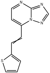 7-[2-(2-THIENYL)VINYL][1,2,4]TRIAZOLO[1,5-A]PYRIMIDINE Struktur