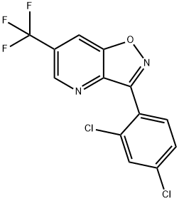 3-(2,4-DICHLOROPHENYL)-6-(TRIFLUOROMETHYL)ISOXAZOLO[4,5-B]PYRIDINE Struktur