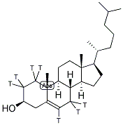 CHOLESTEROL, [1,2,6,7-3H(N)] Struktur