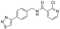 N3-[4-(1,2,3-THIADIAZOL-4-YL)BENZYL]-2-CHLORONICOTINAMIDE Struktur