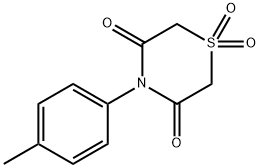 4-(4-METHYLPHENYL)-1LAMBDA6,4-THIAZINANE-1,1,3,5-TETRAONE Struktur