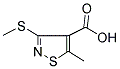 5-METHYL-3-(METHYLSULFANYL)-4-ISOTHIAZOLECARBOXYLIC ACID Struktur