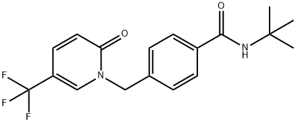 N-(TERT-BUTYL)-4-([2-OXO-5-(TRIFLUOROMETHYL)-1(2H)-PYRIDINYL]METHYL)BENZENECARBOXAMIDE Struktur