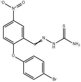 AMINO((1-AZA-2-(2-(4-BROMOPHENOXY)-5-NITROPHENYL)VINYL)AMINO)METHANE-1-THIONE Struktur